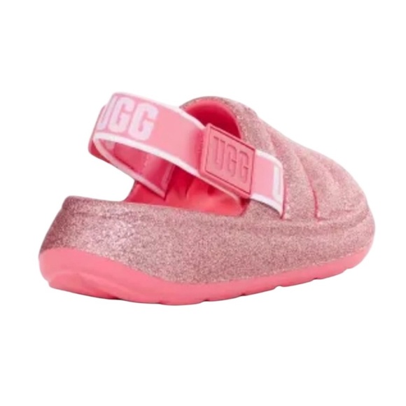 UGG Sport Yeah Pink Glitter Sandals - Picture 4 of 11